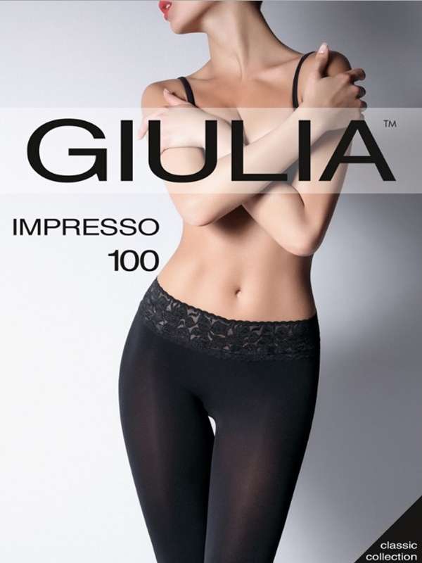 Колготки GIULIA IMPRESSO Черный Impresso 100